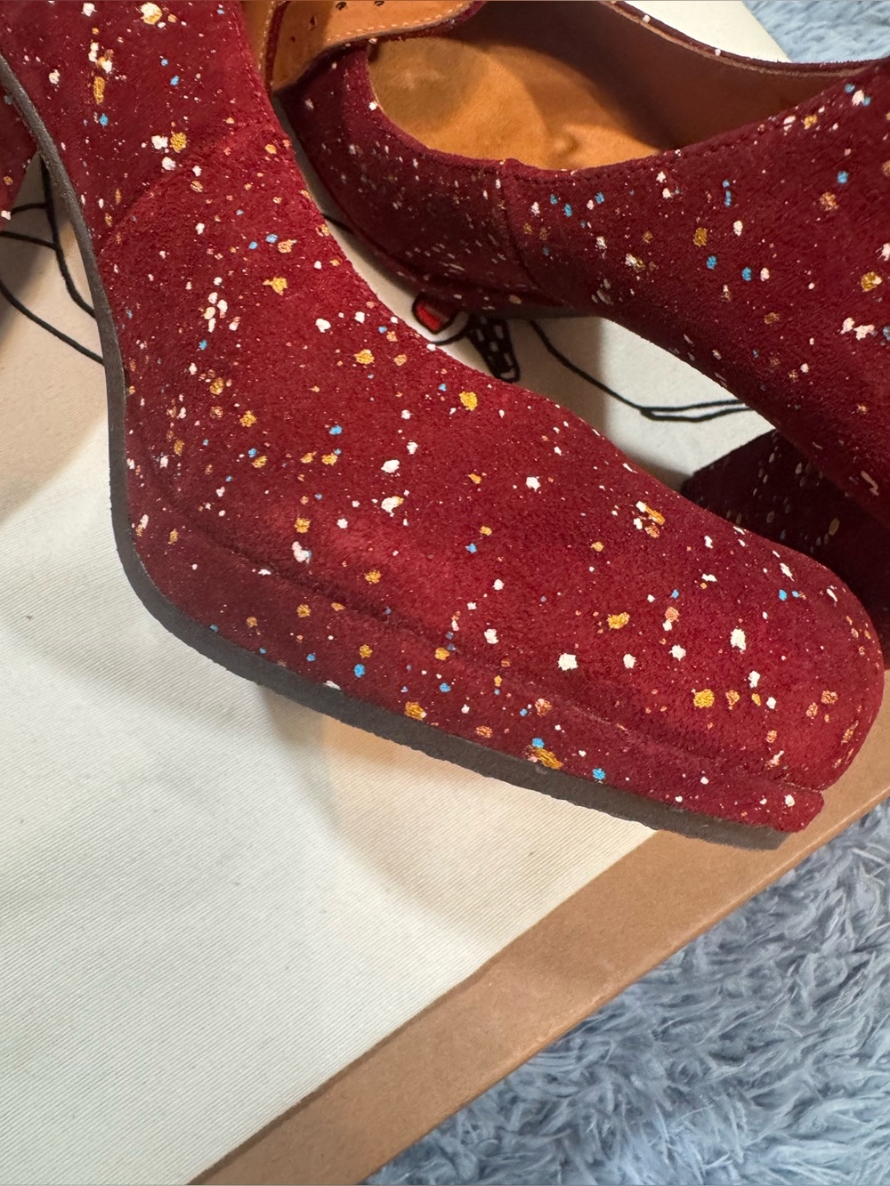 NIB Chie Mihara Liuma Suede Platform Heels In Size 39 - Picture 5 of 16